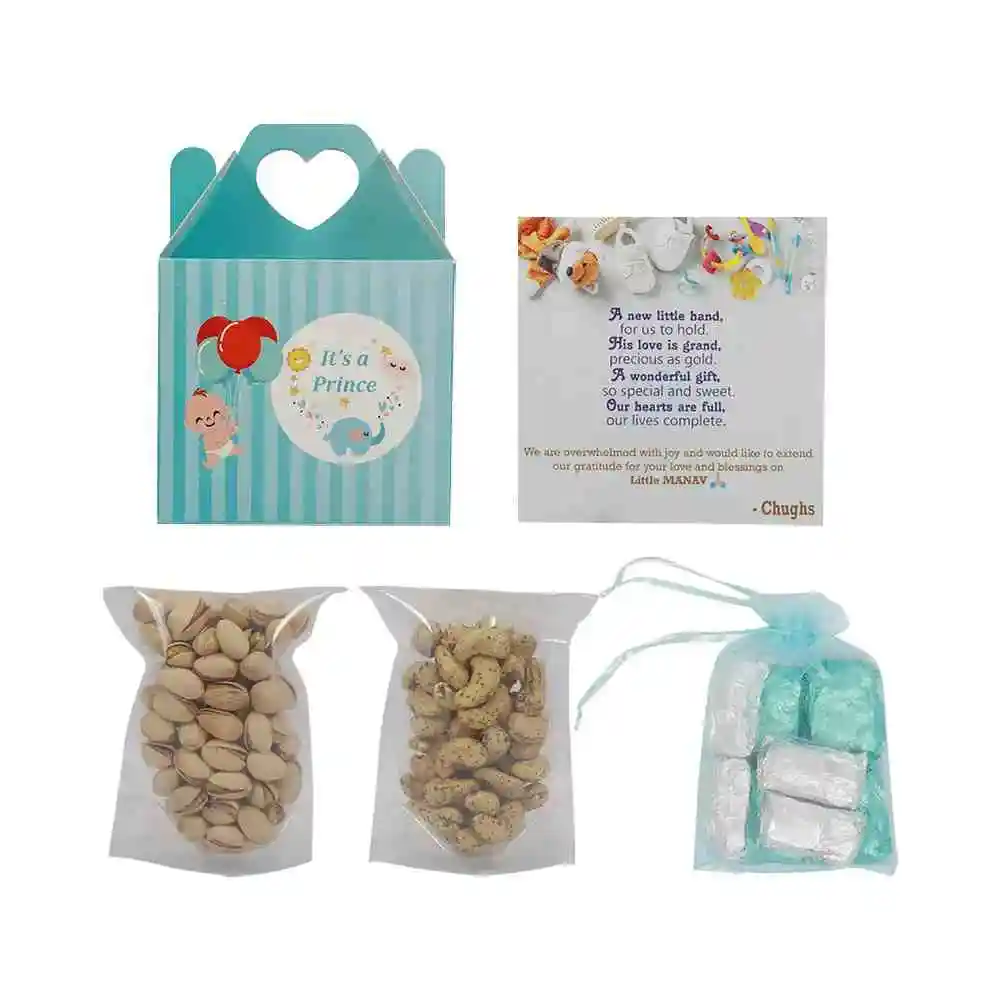 Newborn Baby Gifts Dry Fruit Chocolate Hamper